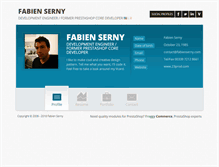 Tablet Screenshot of fabienserny.com